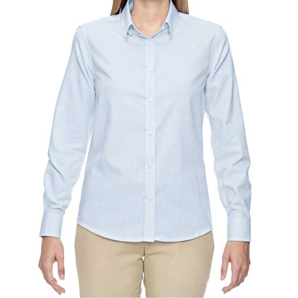 Women Light Blue Dress Shirt